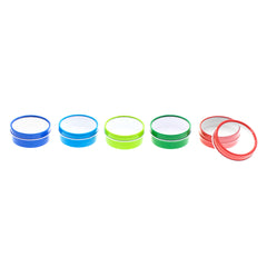 Color Shallow Round Window Top Tin Containers