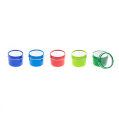 Color Deep Round Window Top Tin Containers